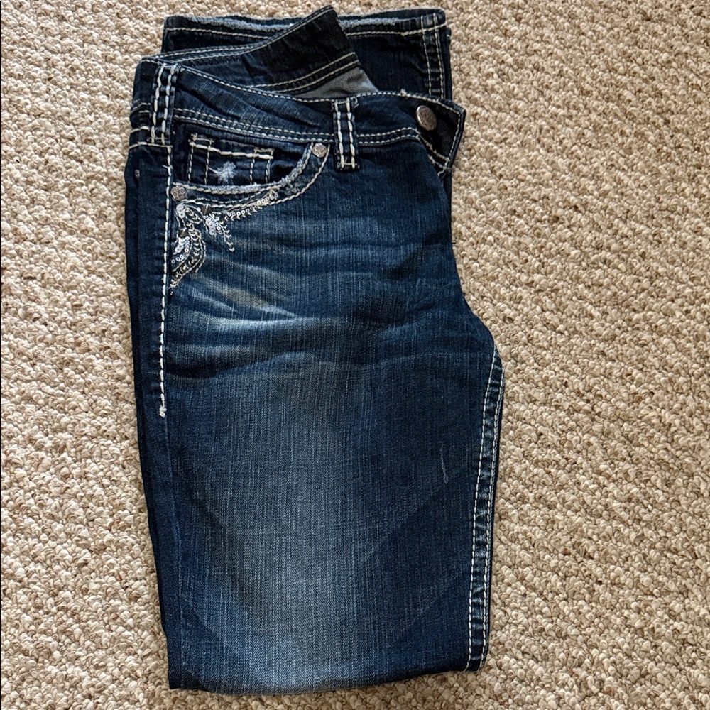 Silver Jeans Dark Blue Boot Cut Women's Jeans